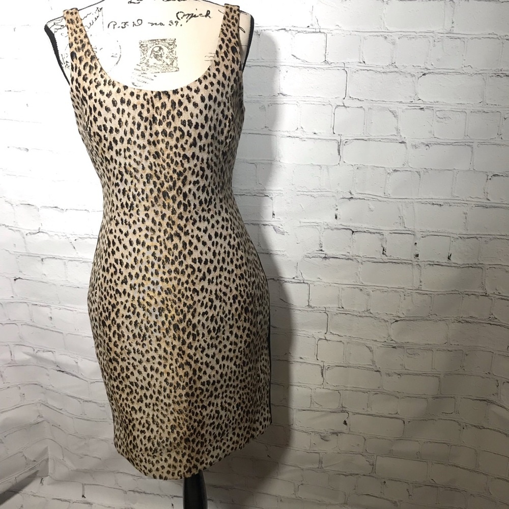 Diane Von Furstenberg Leopard / Black Dress